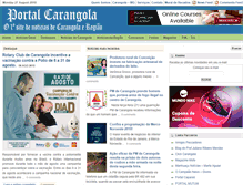 Tablet Screenshot of portalcarangola.com